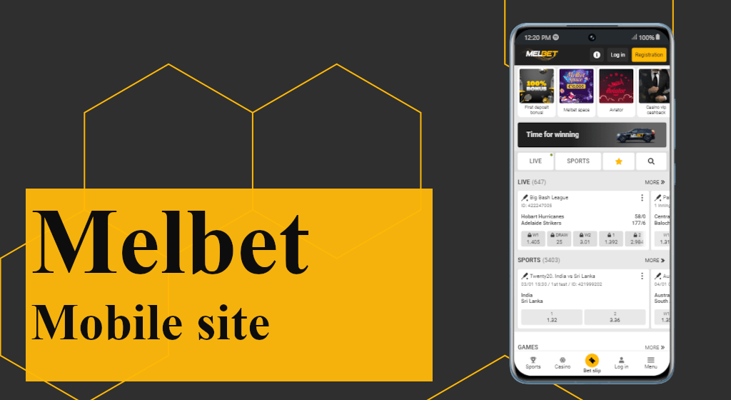 Using the Melbet mobile website on Android or iOS